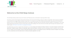 Desktop Screenshot of childsleepinstitute.com