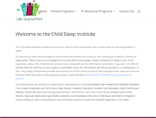 Tablet Screenshot of childsleepinstitute.com